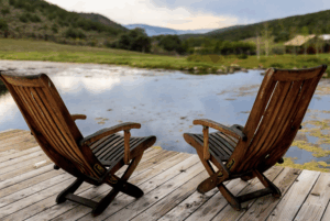 Dock View from the best colorado family vacation rental